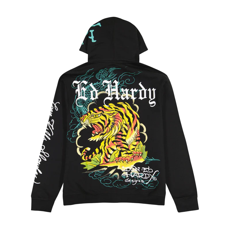 CRAWLING TIGERS HOODIE b